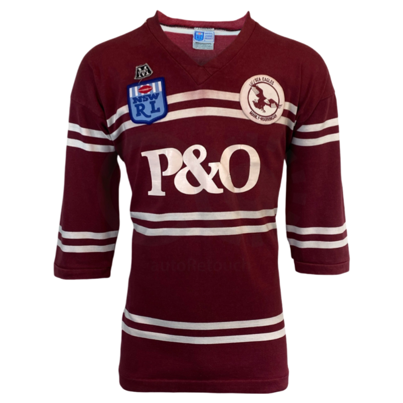 Image of the front of Manly Sea Eagles Vintage Rugby League Jersey