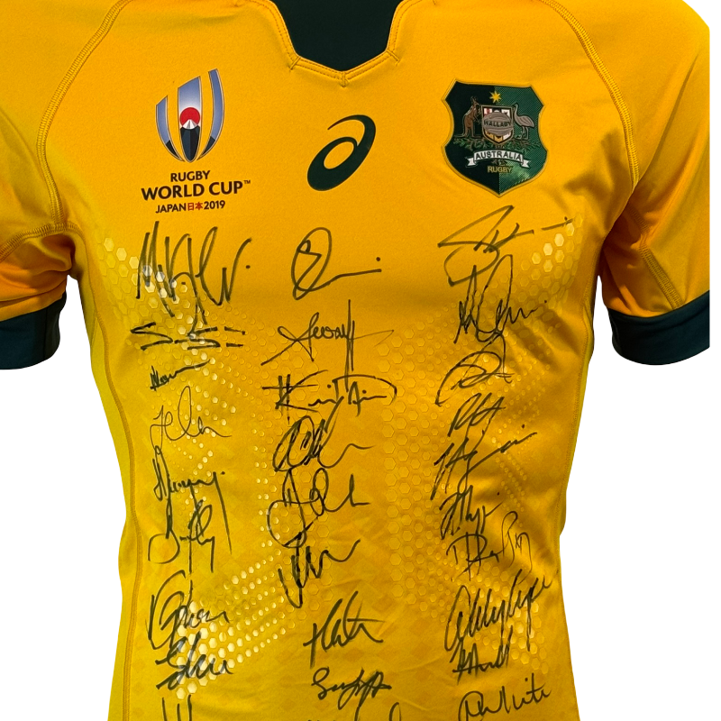 2019 Wallabies World Cup Fully Signed Jersey with Tags - Image 2