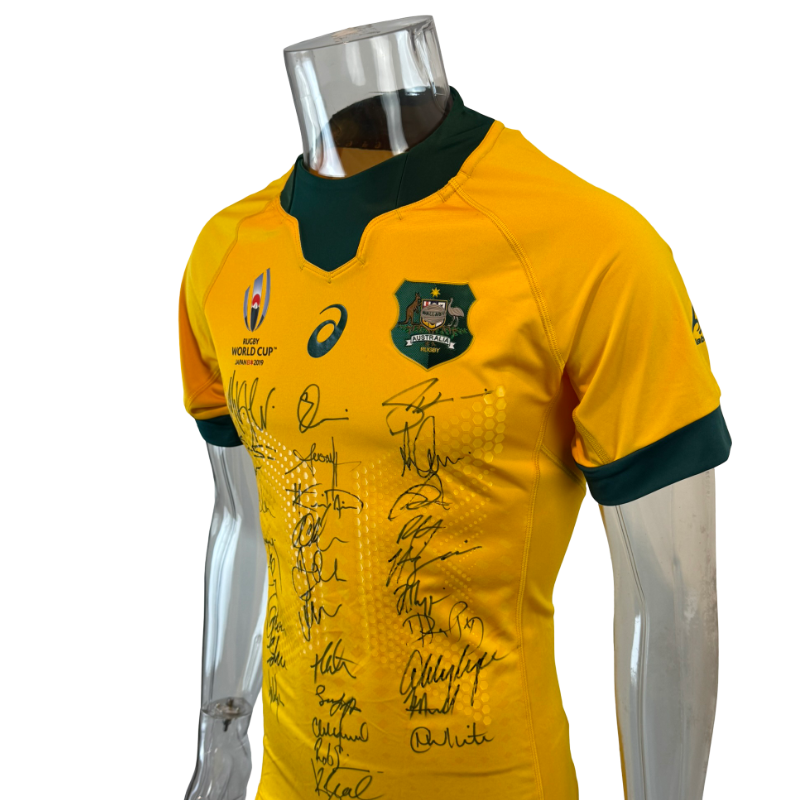 2019 Wallabies World Cup Fully Signed Jersey with Tags - Image 3