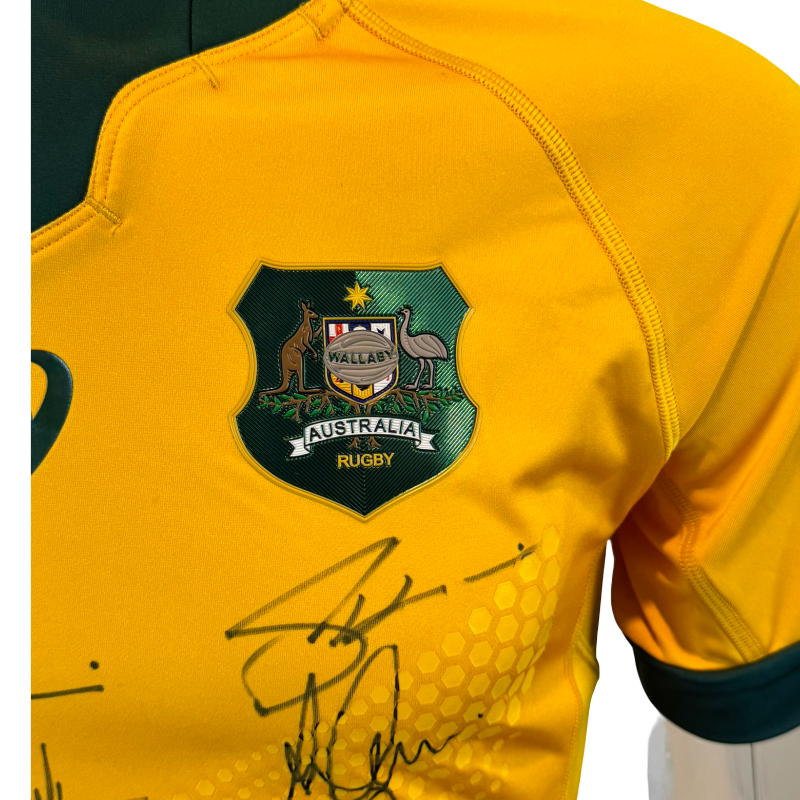 2019 Wallabies World Cup Fully Signed Jersey with Tags - Image 5