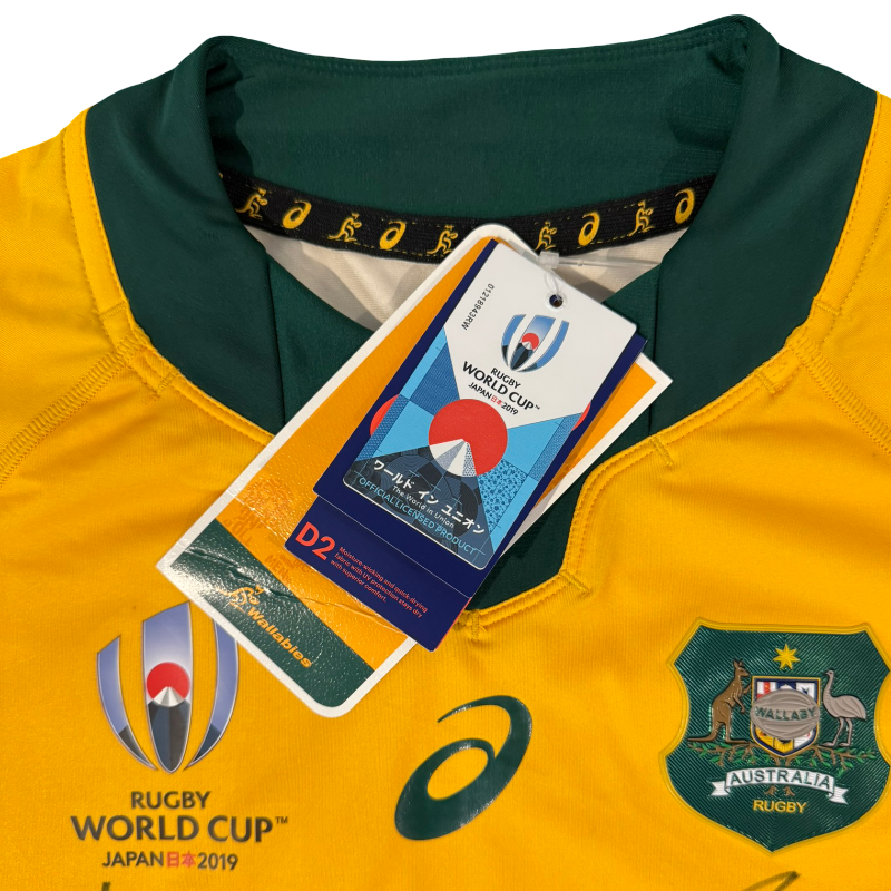 2019 Wallabies World Cup Fully Signed Jersey with Tags - Image 8